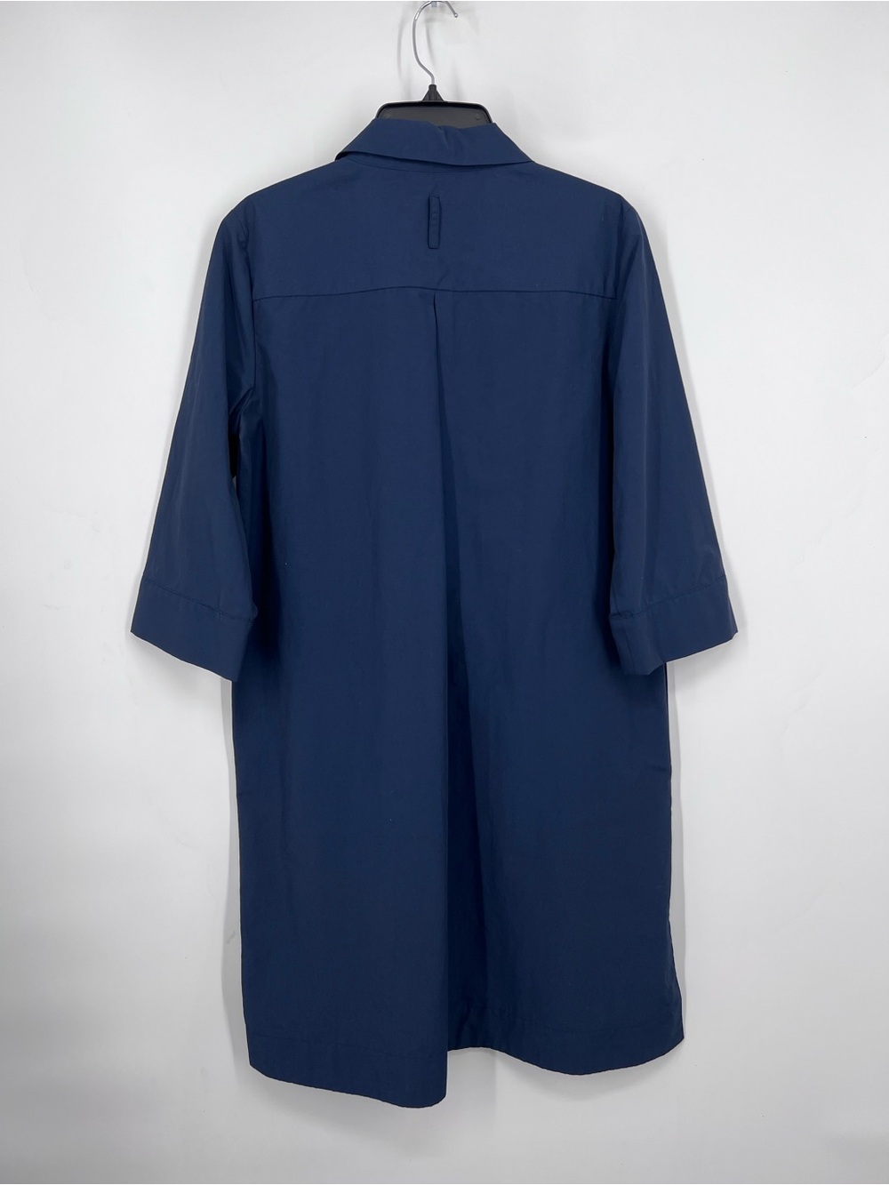 Kal Rieman Navy Blue Rene Button Placket Dress Knee Length Small - Picture 4 of 5